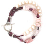 Triple Opals, Garnets and Pearls Bracelet - Sheila Marie Opals