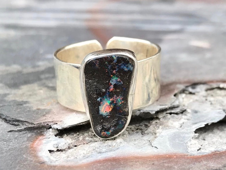 Planets are Aligned Opal Ring - Sheila Marie Opals