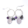 Mexican Lavender Love Little Loop Opal Earrings - Sheila Marie Opals
