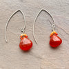 Lusciously Red Mexican Fire Opal Earrings - Sheila Marie Opals