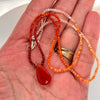 Lusciously Red Mexican Fire Opal Necklace - Sheila Marie Opals
