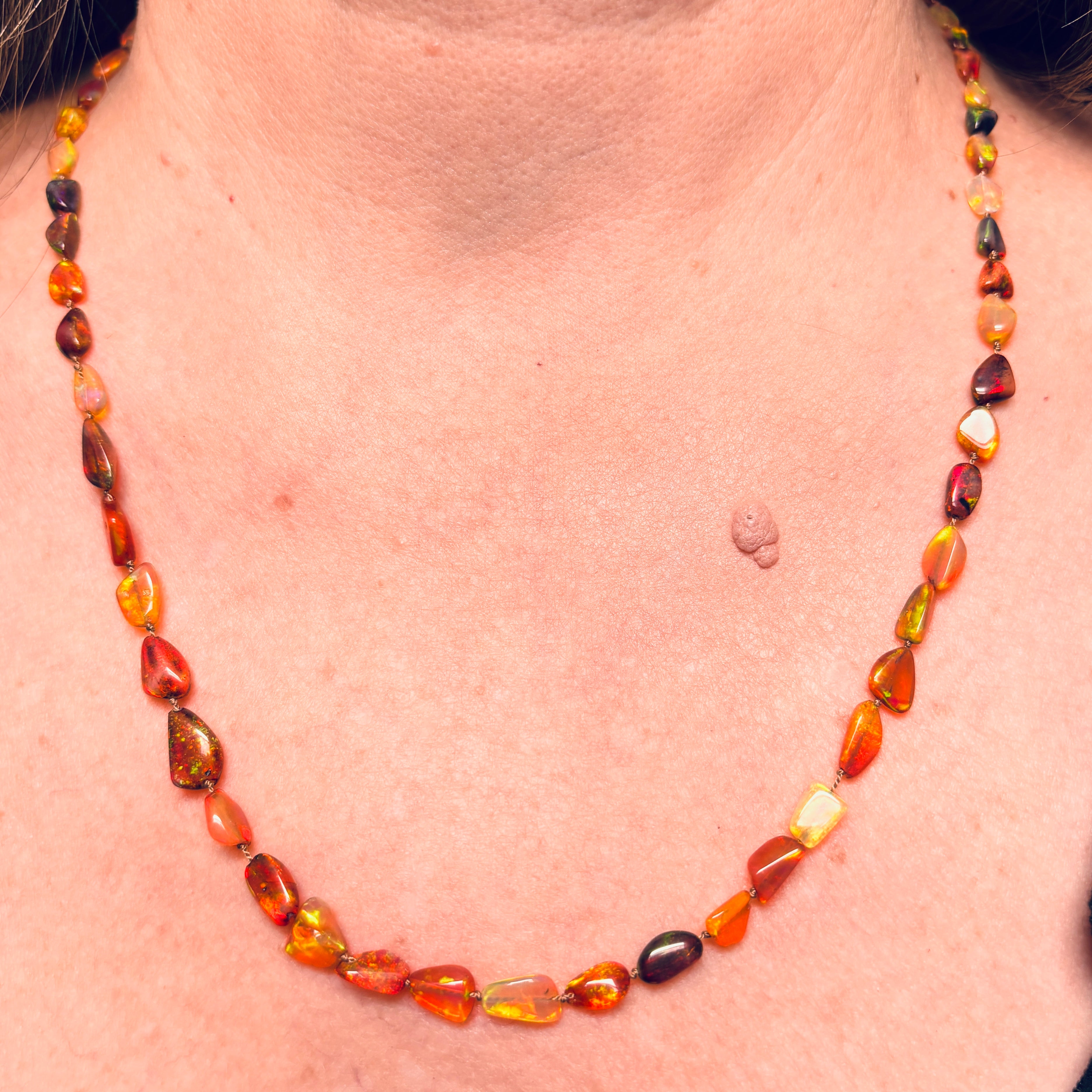 Catch the Colors Ethiopian Opal Necklace - Sheila Marie Opals