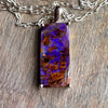 Look at All That Purple Boulder Opal Pendant - Sheila Marie Opals