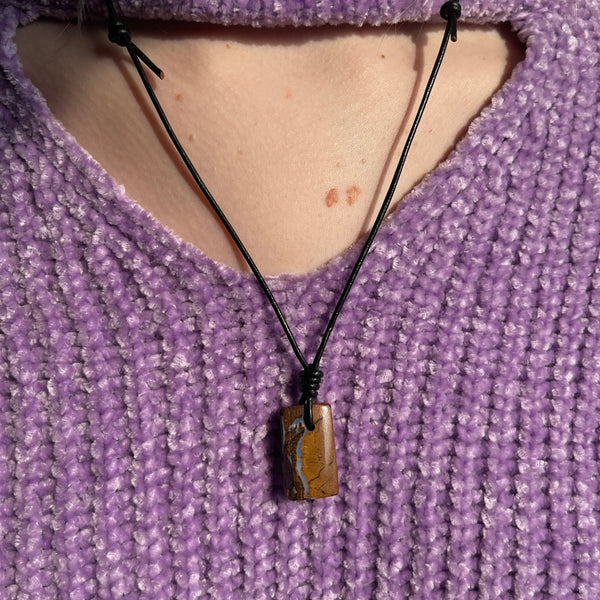 Chunk Boulder Opal on Cord #15 - Sheila Marie Opals
