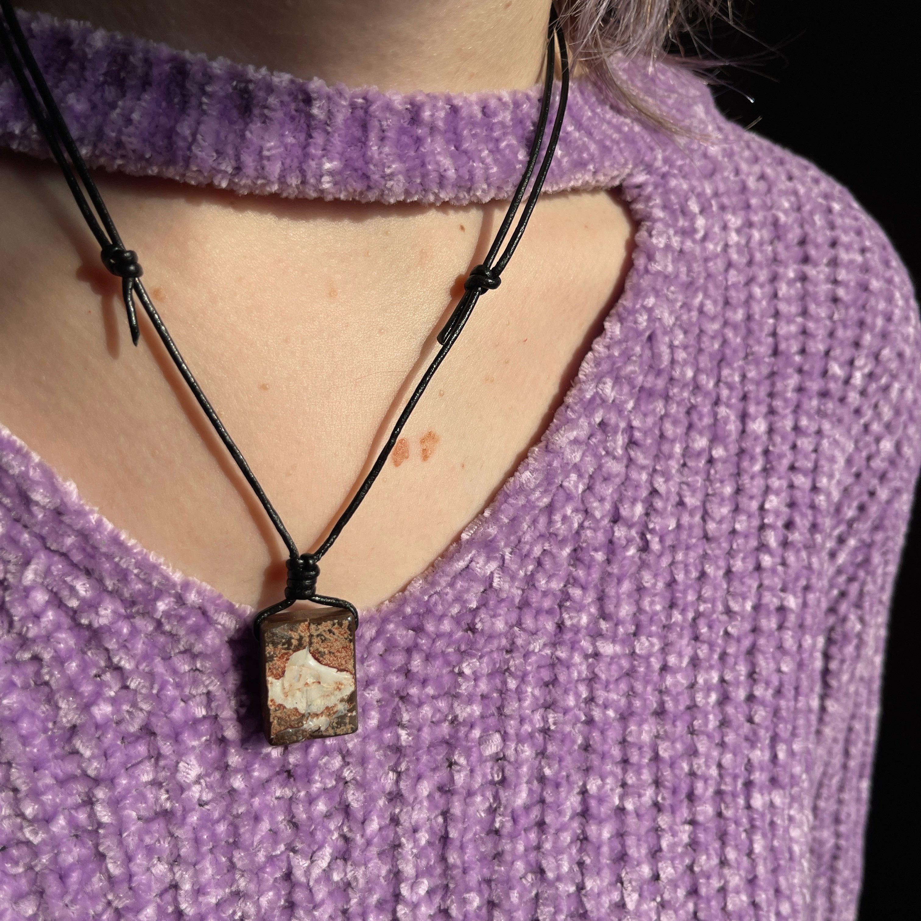 Chunk Boulder Opal on Cord #16 - Sheila Marie Opals