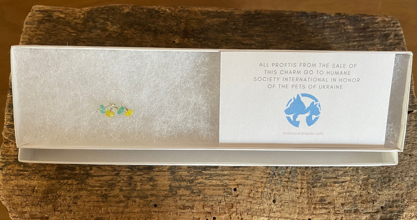 Ukrainian Ethiopian Opal Charm for Pets - Sheila Marie Opals
