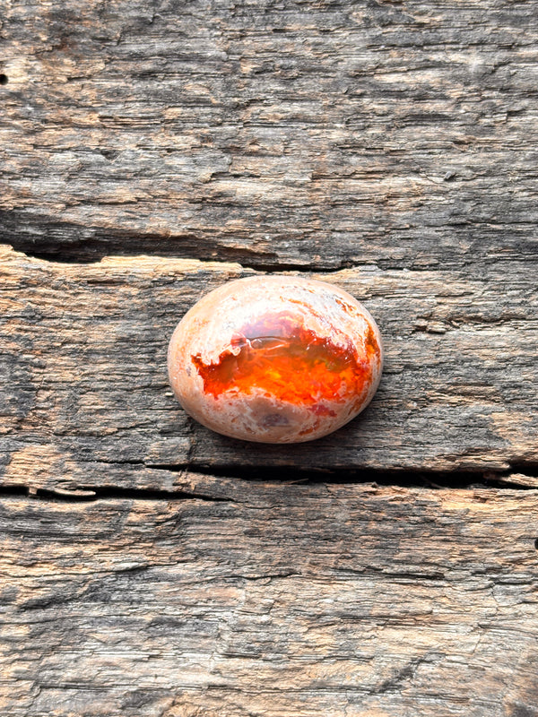 Sea of Orange Mexican Opal Amulet - Sheila Marie Opals
