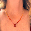 Lovingly Red Mexican Fire Opal Necklace - Sheila Marie Opals