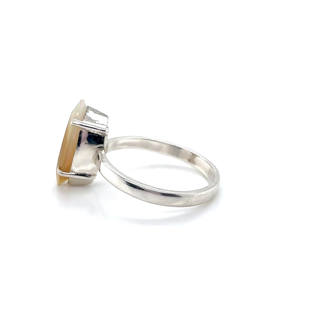 Show-Off Marquise Ethiopian Opal Sterling Silver Ring - Sheila Marie Opals