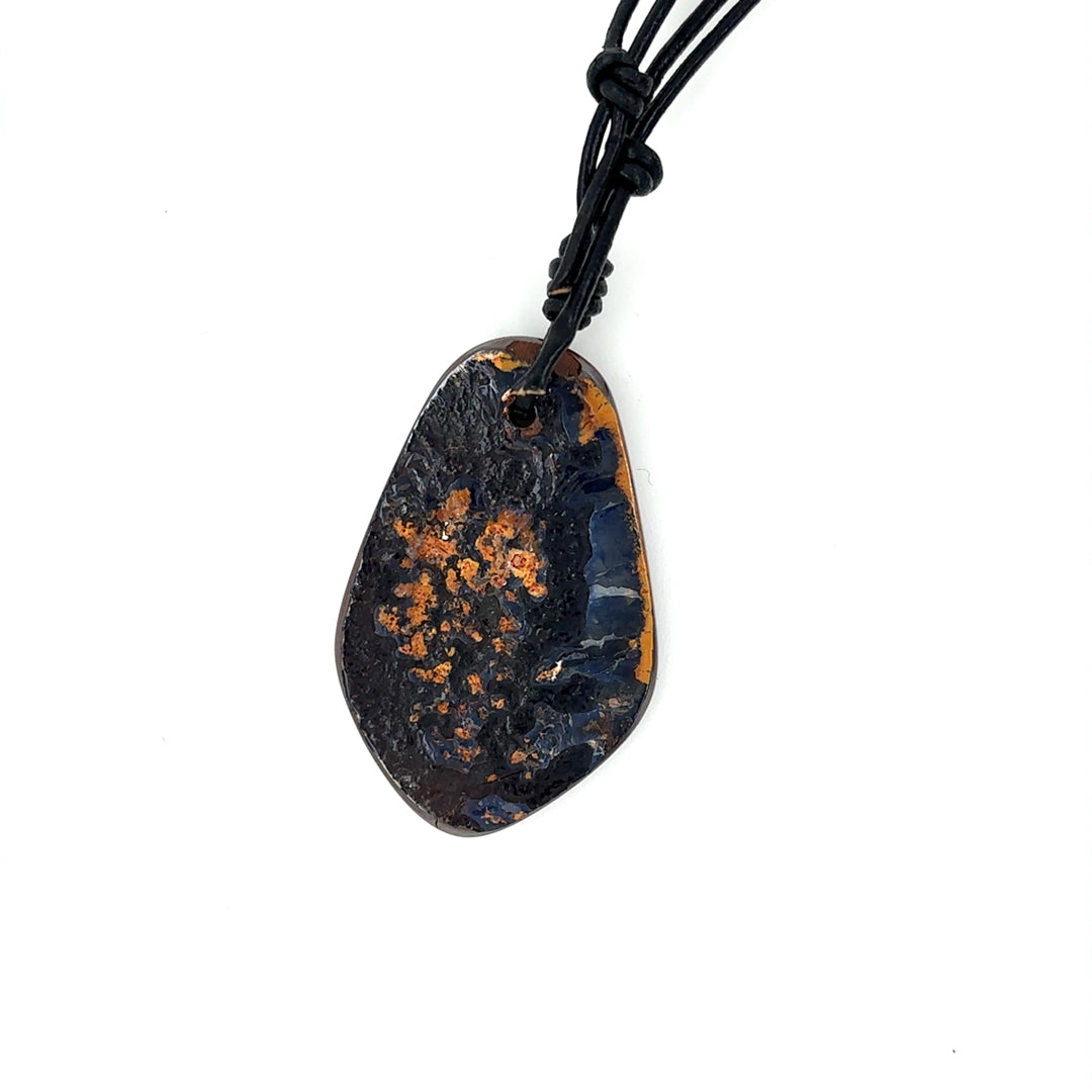 Chunk Boulder Opal on Cord #19 - Sheila Marie Opals