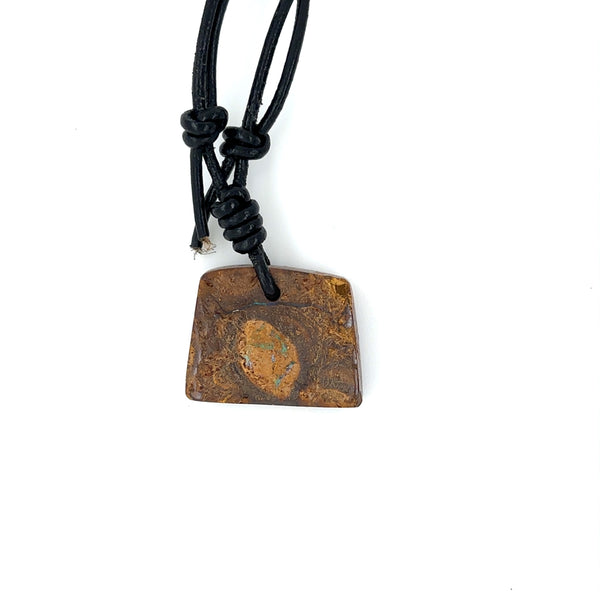 Chunk Boulder Opal on Cord #22 - Sheila Marie Opals
