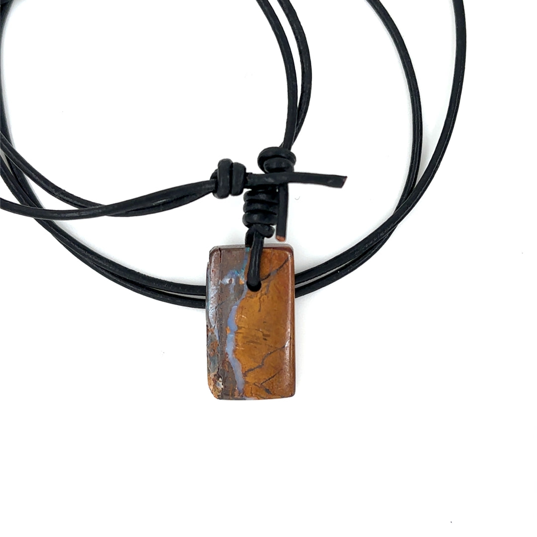 Chunk Boulder Opal on Cord #15 - Sheila Marie Opals
