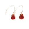 Lusciously Red Mexican Fire Opal Earrings - Sheila Marie Opals