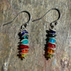 Rainbow’s Edge Ethiopian Opal Silver Stack Earrings - Sheila Marie Opals