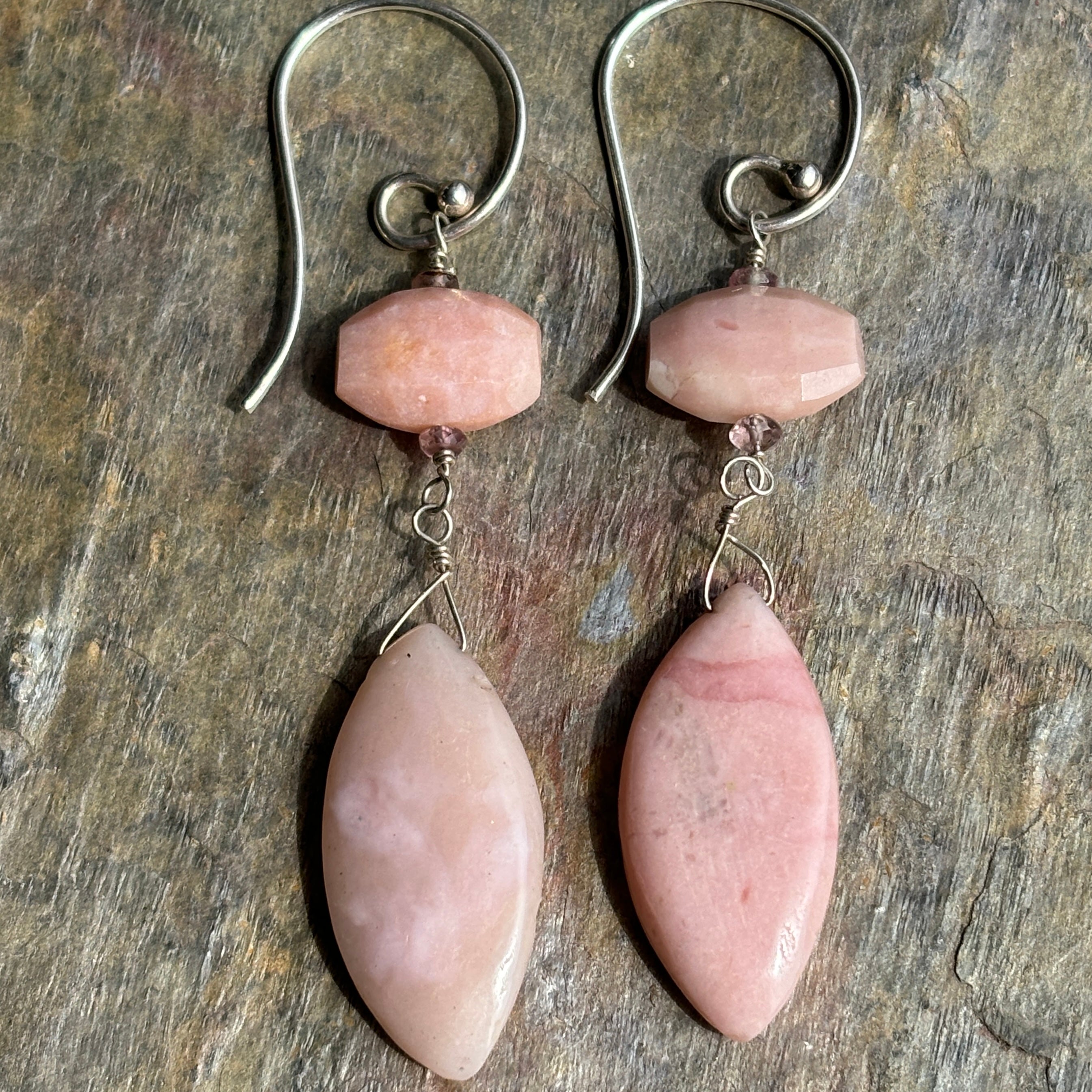 Double the Pink Peruvian Opal Earrings - Sheila Marie Opals
