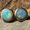 Round About Gold Australian Opal Earrings - Sheila Marie Opals