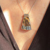 Not quite a Trapezoid Boulder Opal Necklace - Sheila Marie Opals