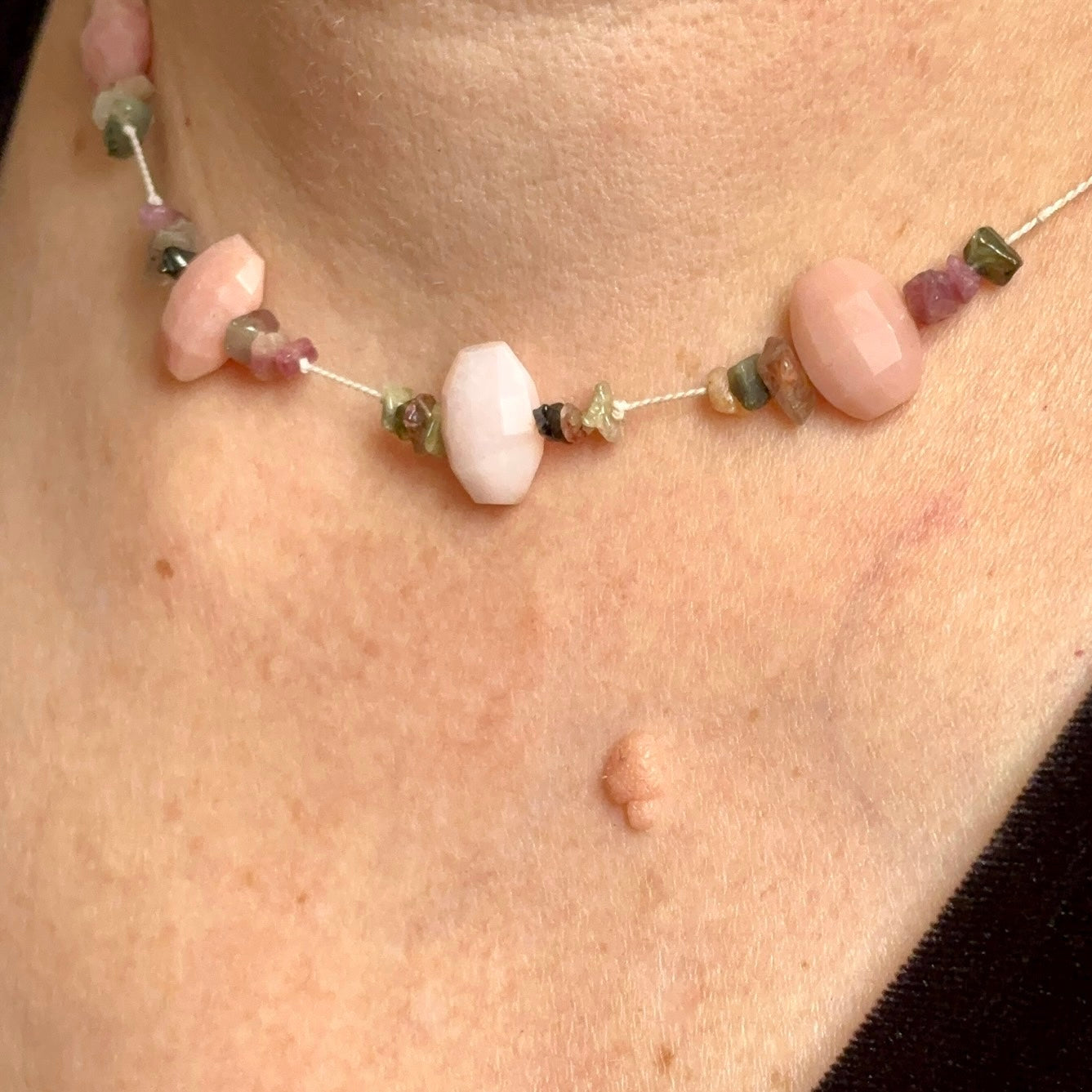 Peruvian Loves Tourmaline Choker Necklace - Sheila Marie Opals
