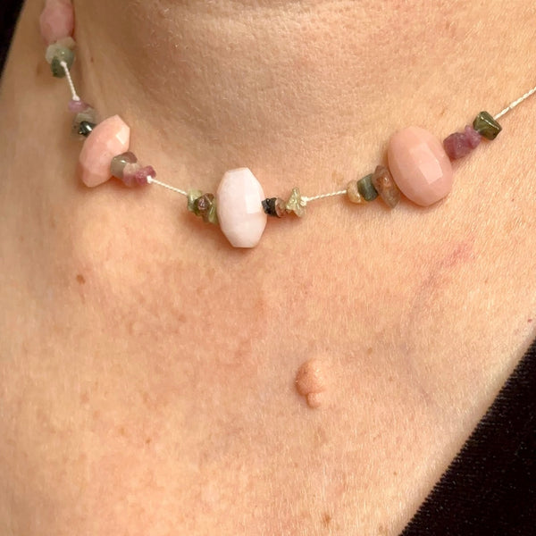 Peruvian Loves Tourmaline Choker Necklace - Sheila Marie Opals