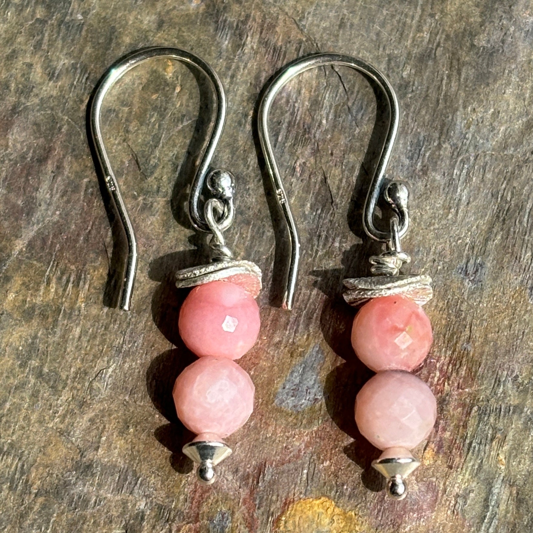 Cute Little Pink Peruvian Earrings - Sheila Marie Opals