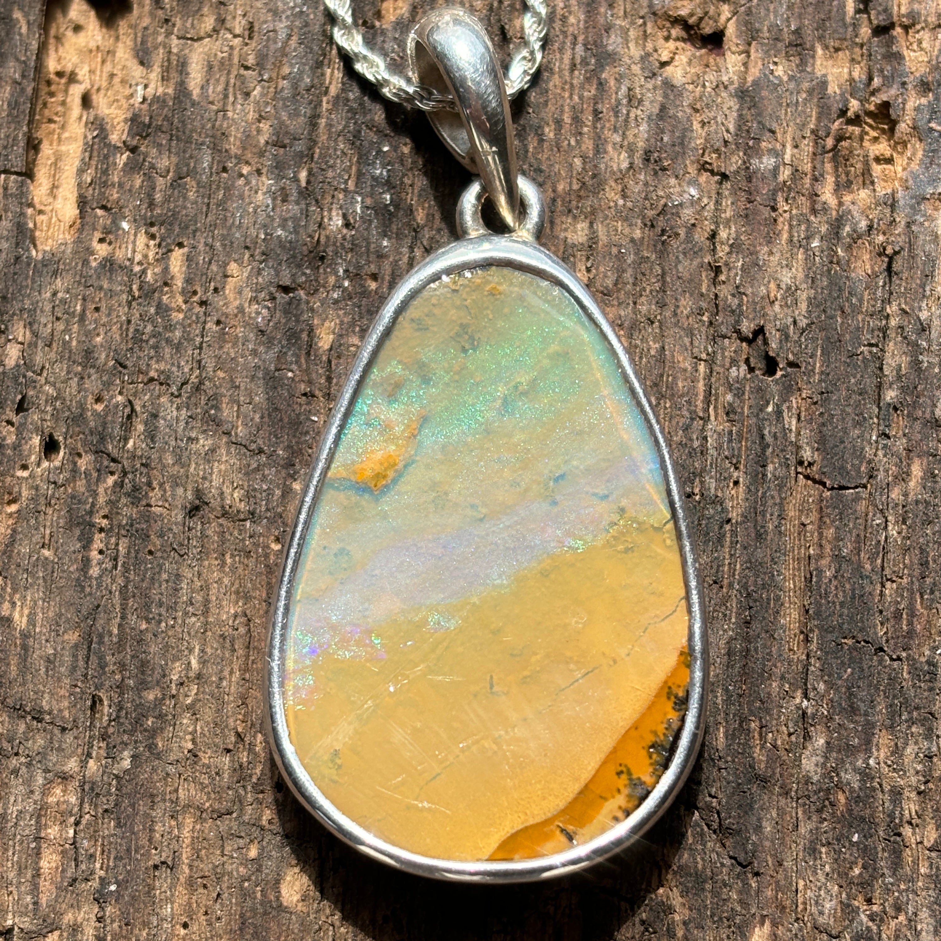 Layers of Day Boulder Opal Necklace - Sheila Marie Opals