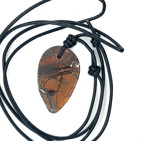 Chunk Boulder Opal on Cord -#7 - Sheila Marie Opals