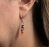 Rainbow’s Edge Ethiopian Opal Silver Stack Earrings - Sheila Marie Opals