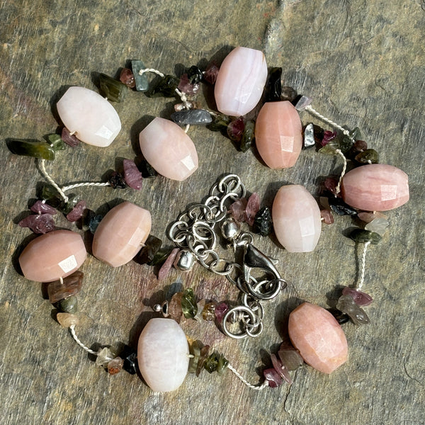 Peruvian Loves Tourmaline Choker Necklace - Sheila Marie Opals