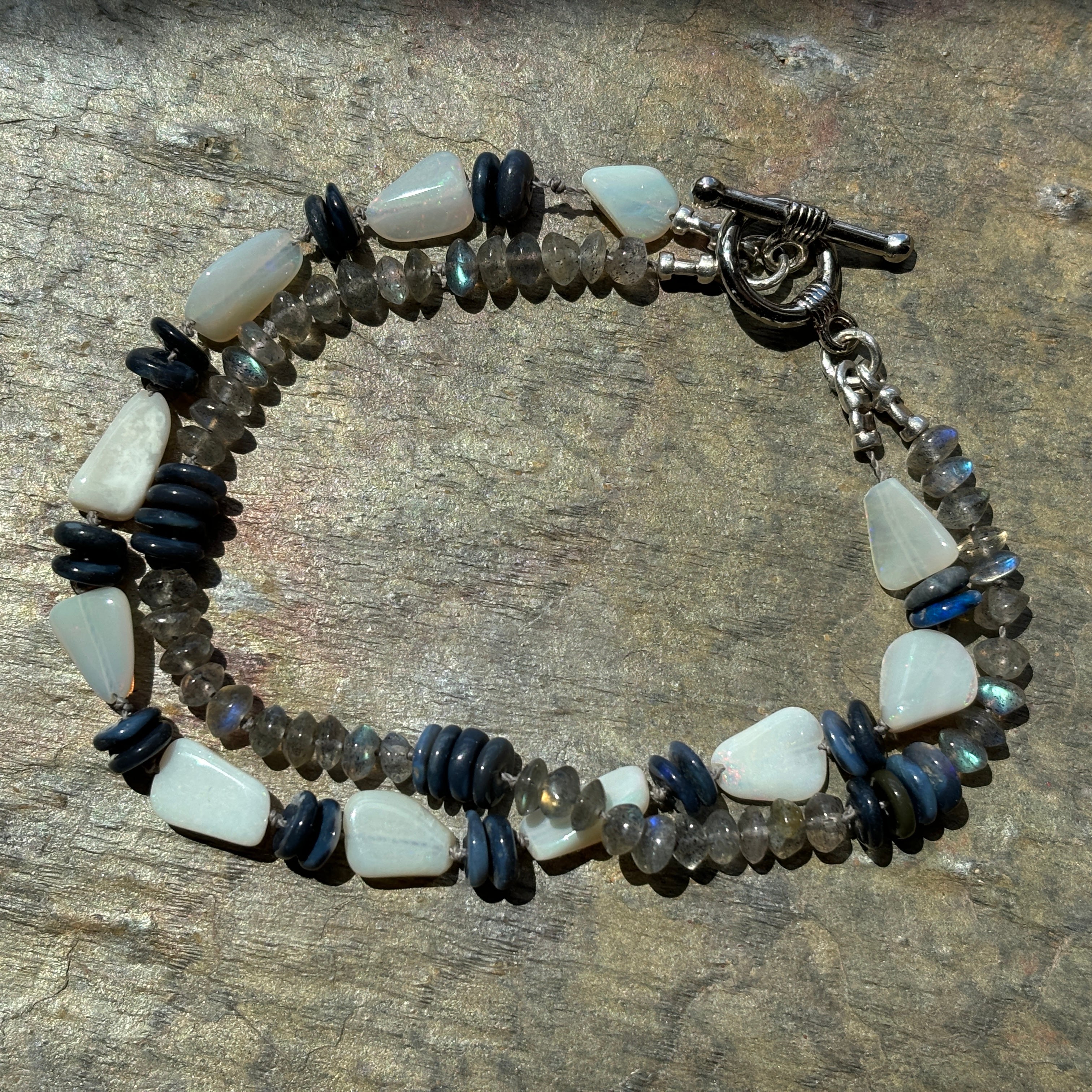 Out of the Blue Australian Opal Bracelet - Sheila Marie Opals