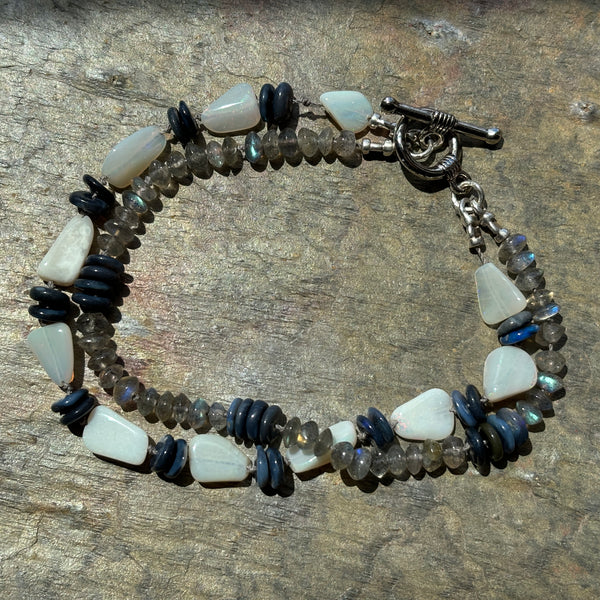 Out of the Blue Australian Opal Bracelet - Sheila Marie Opals
