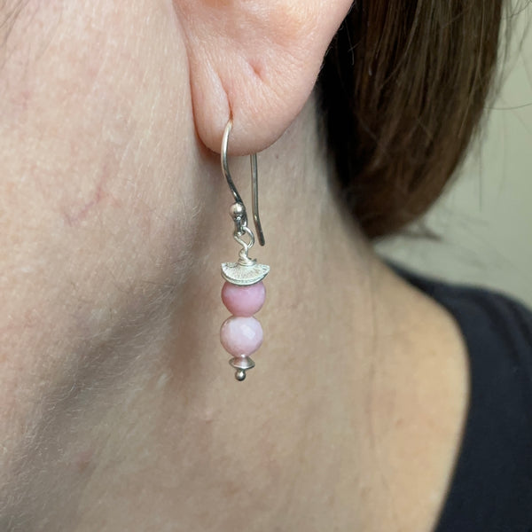 Cute Little Pink Peruvian Earrings - Sheila Marie Opals