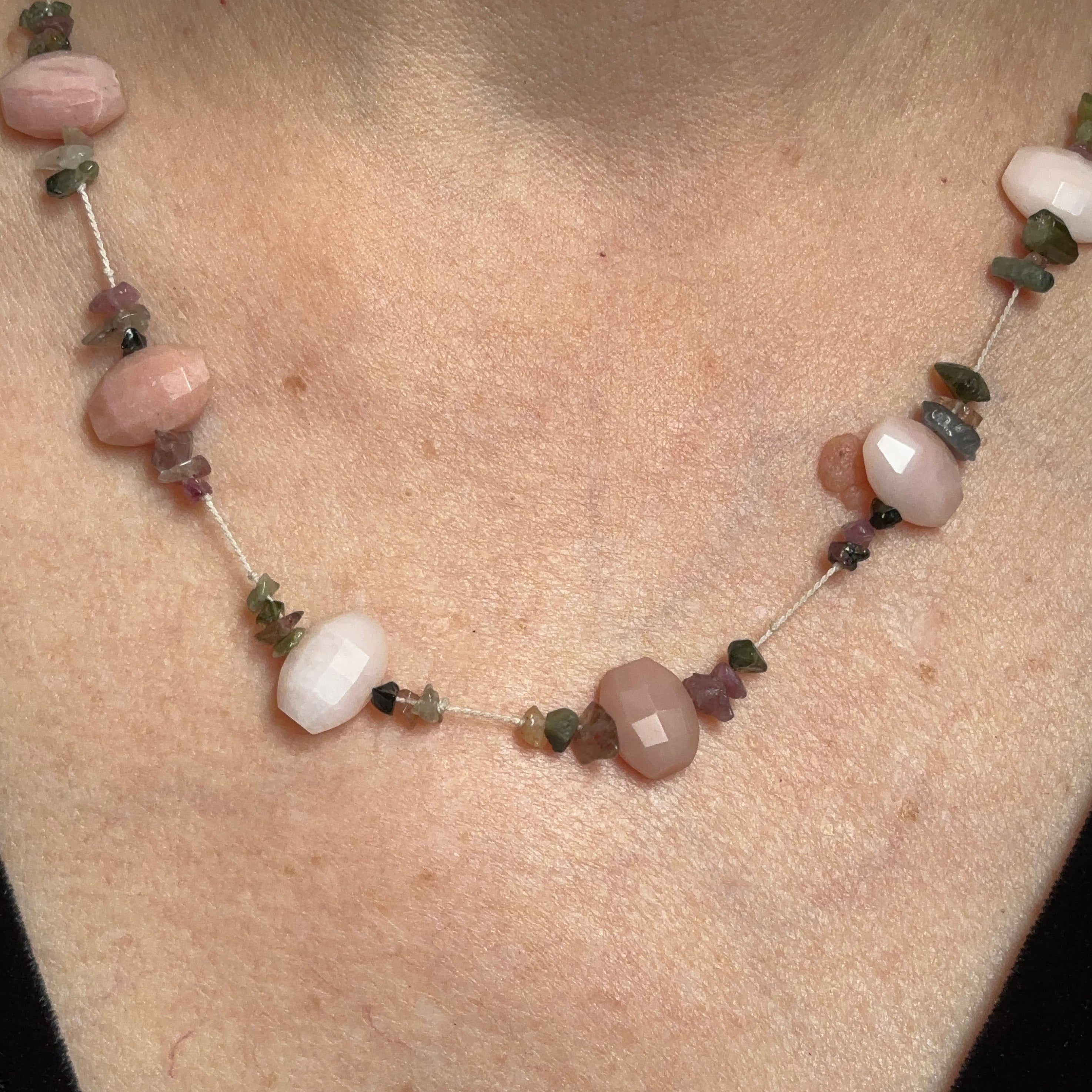 Peruvian Loves Tourmaline Choker Necklace - Sheila Marie Opals