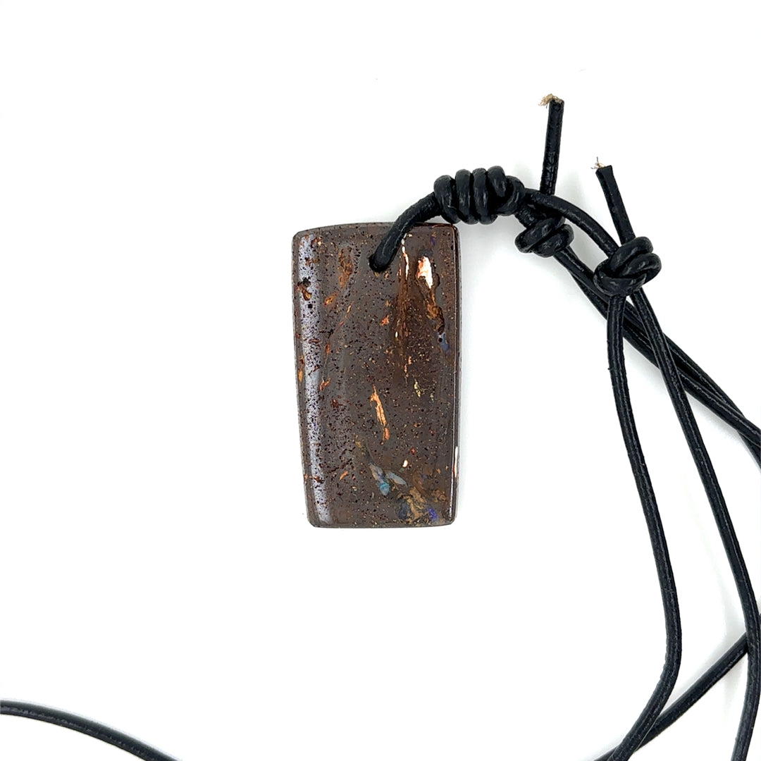 Chunk Boulder Opal on Cord #13 - Sheila Marie Opals