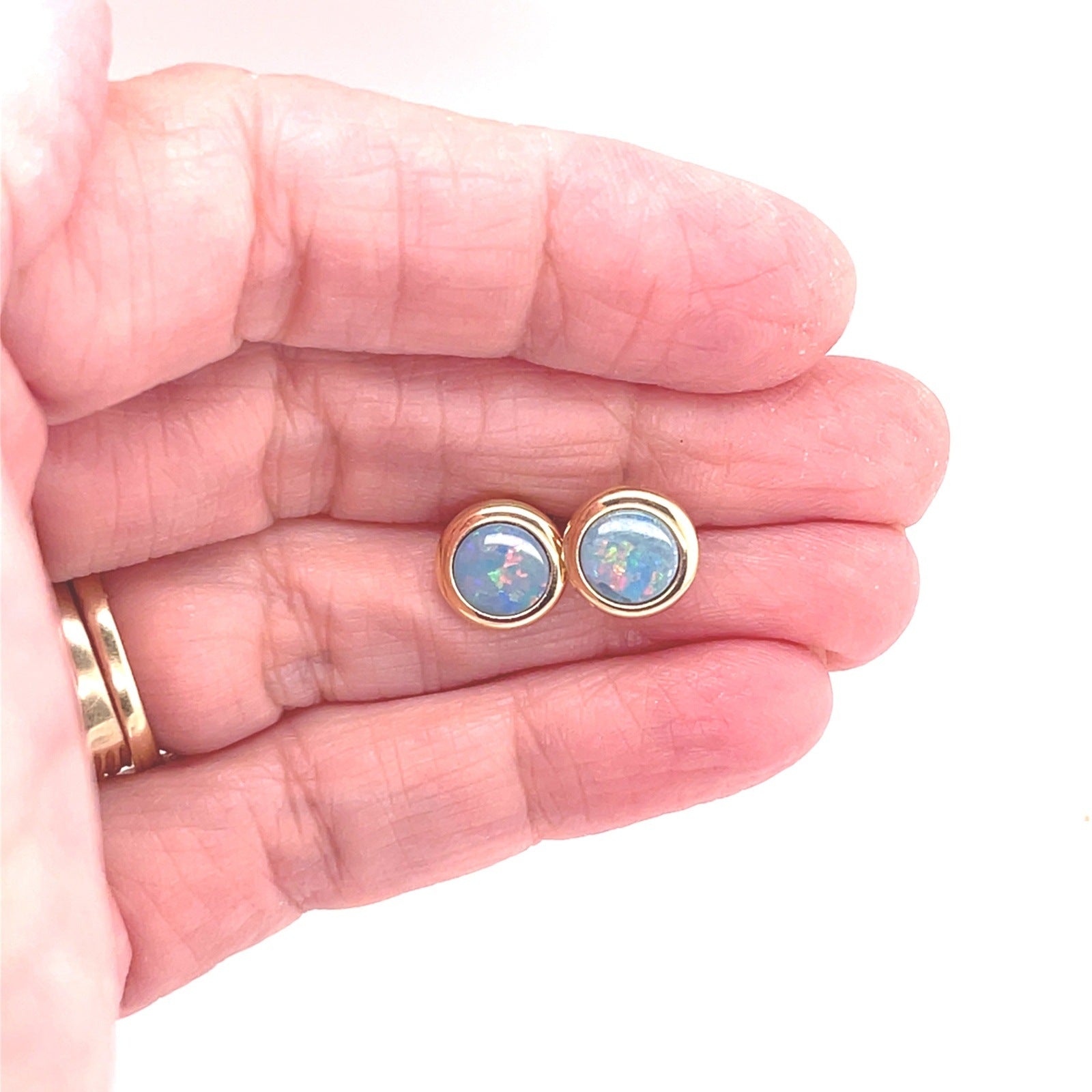 Round About Australian Opal Earrings - Sheila Marie Opals