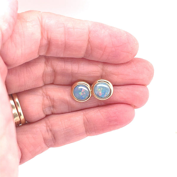 Round About Australian Opal Earrings - Sheila Marie Opals