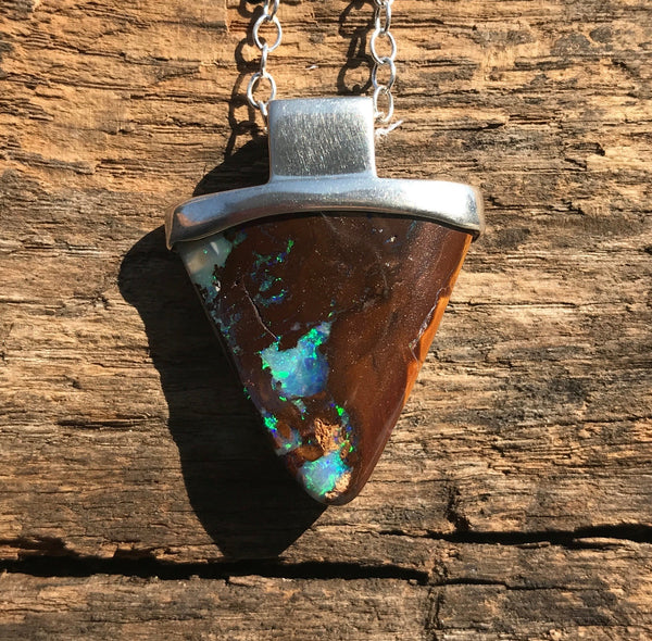 Triangular Beauty Opal Necklace - Sheila Marie Opals
