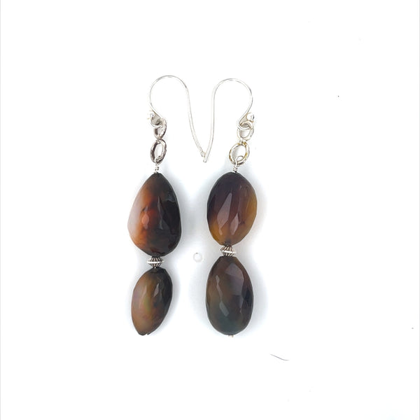 Double Drop Ethiopian Opal Earrings - Sheila Marie Opals