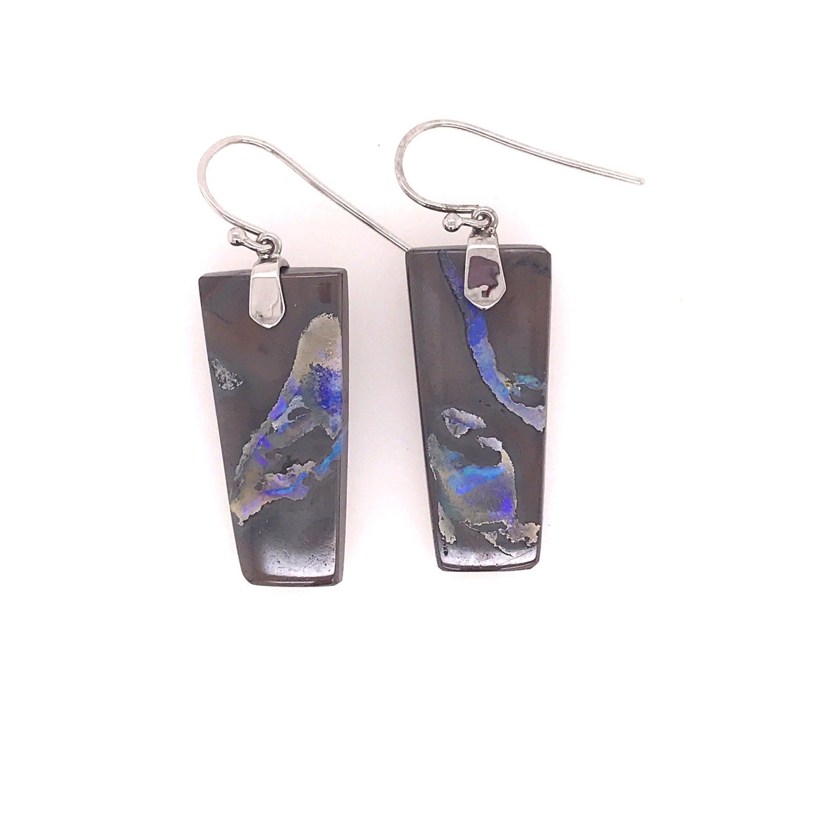 Perfectly Purple Boulder Opal Earrings - Sheila Marie Opals