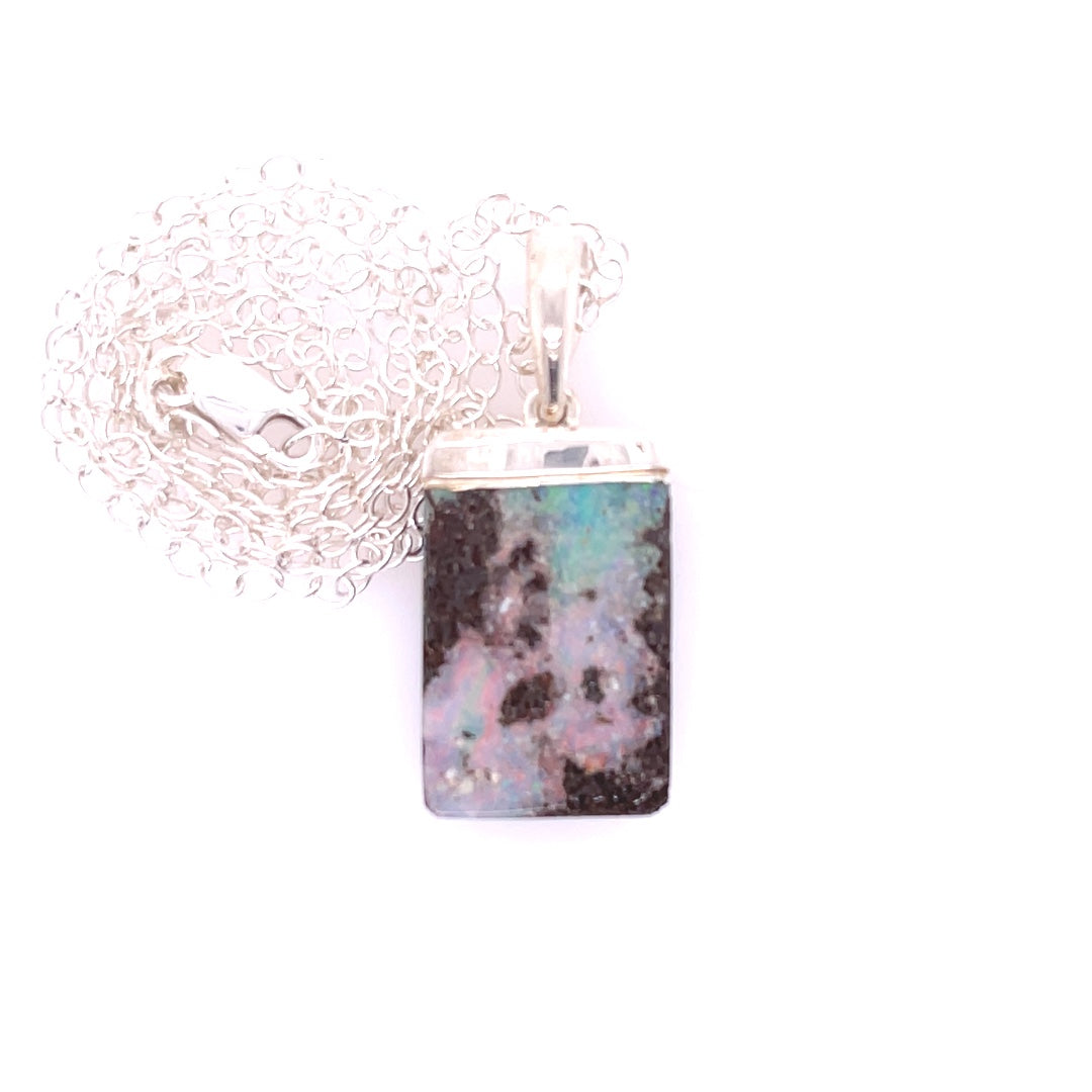 Pink and Blue Persuasion Opal Necklace - Sheila Marie Opals