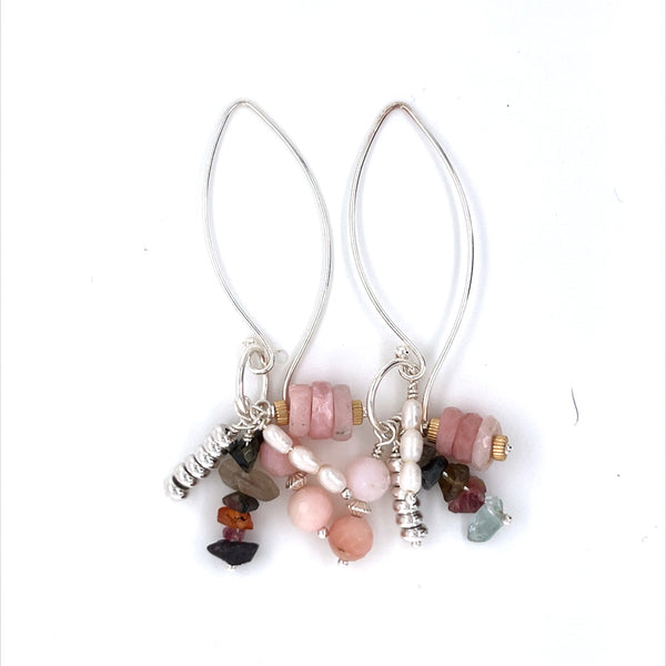 Over the Top Pink Peruvian Earrings - Sheila Marie Opals