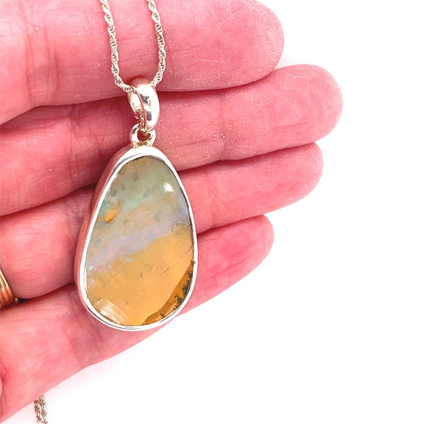 Layers of Day Boulder Opal Necklace - Sheila Marie Opals