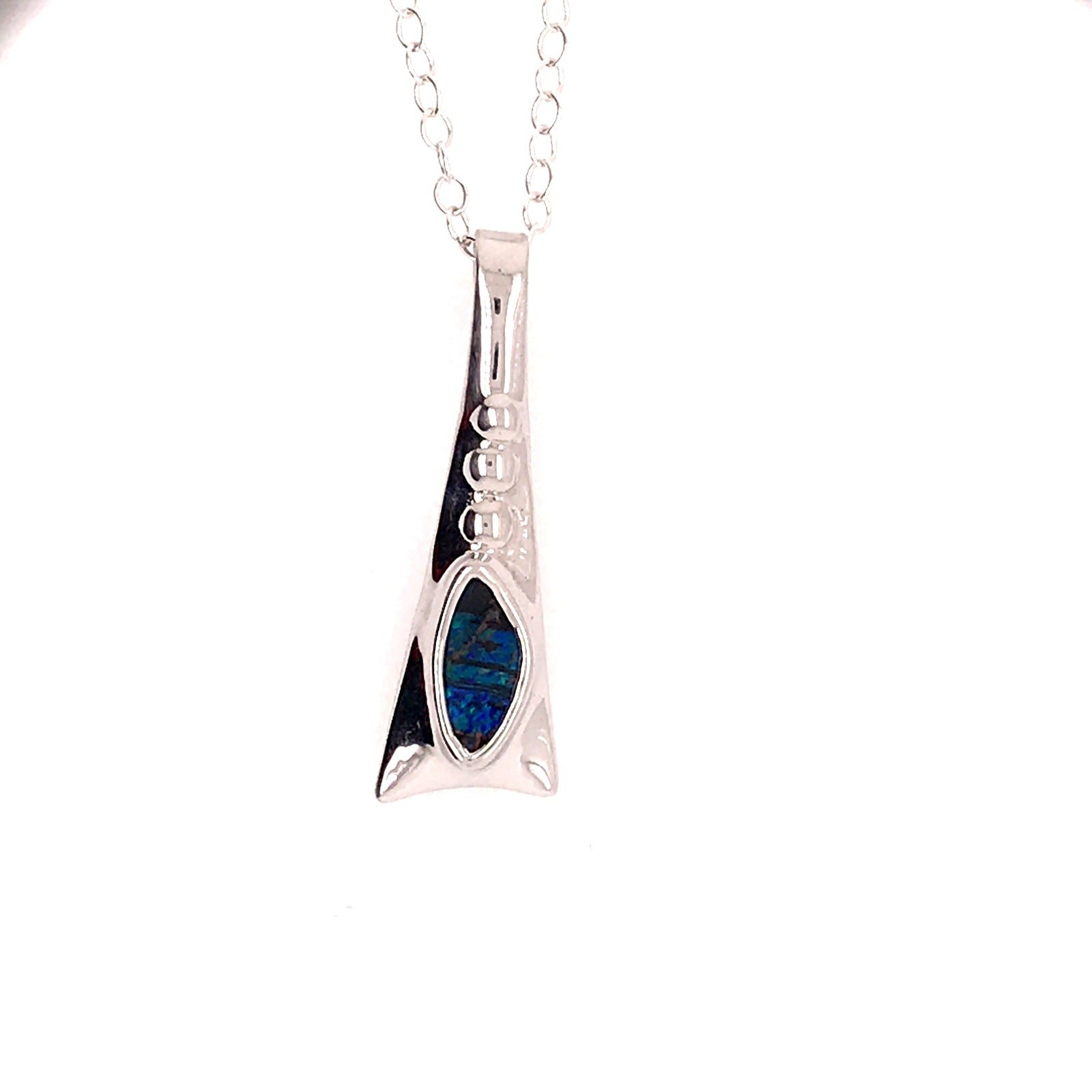 Built into Silver Opal Neclace - Sheila Marie Opals