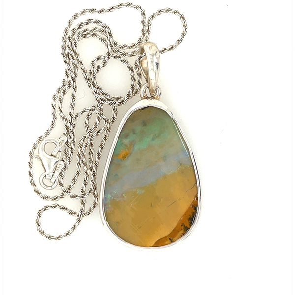 Layers of Day Boulder Opal Necklace - Sheila Marie Opals
