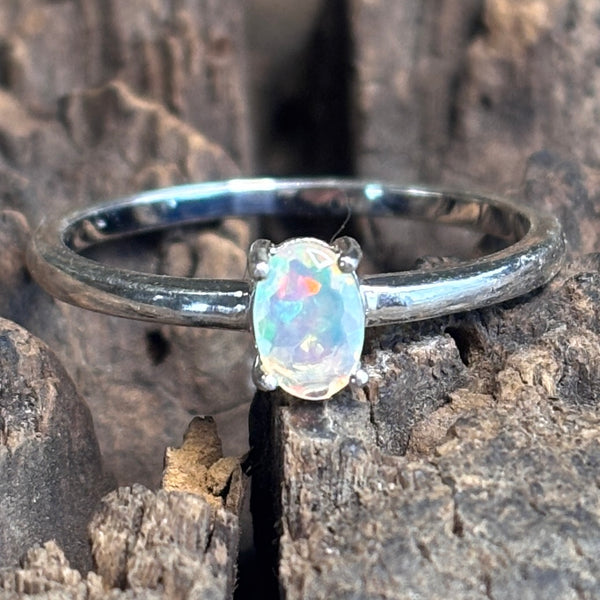 Love is Dainty Ethiopian Opal Ring - Sheila Marie Opals