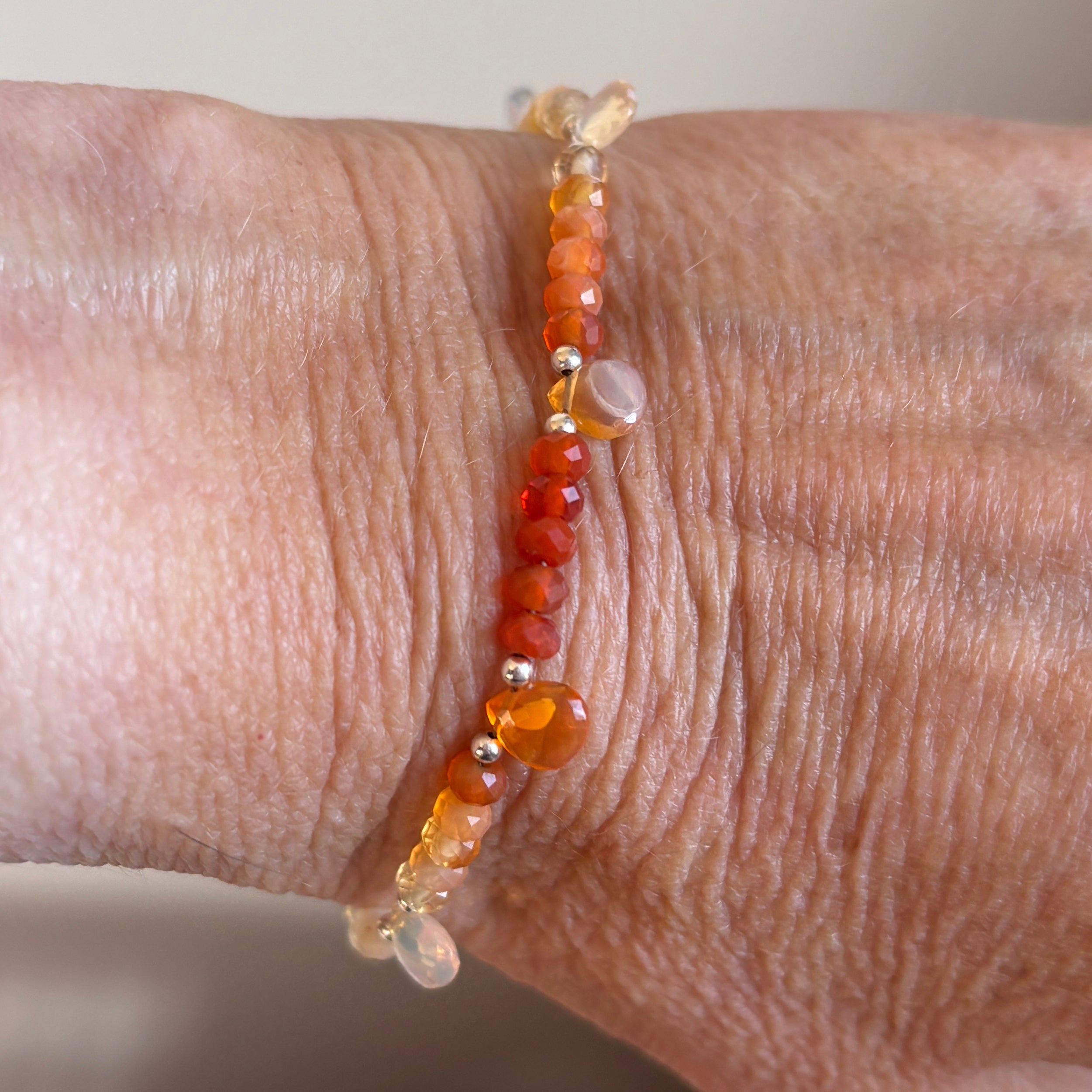 Ombre All Around the Wrist Mexican Opal Bracelet