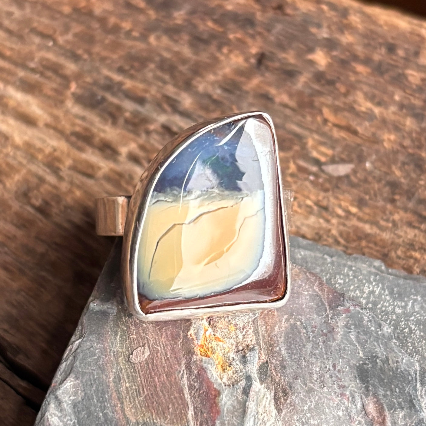 Size 8 - Make it Modern Boulder Opal Ring