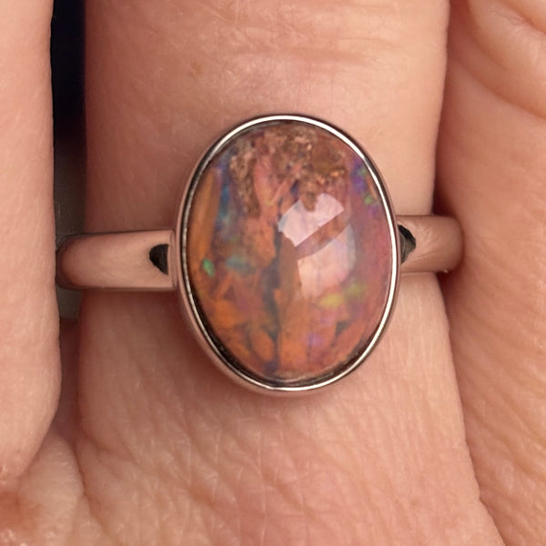 Size 8 - Just Add Sprinkles Boulder Opal Ring