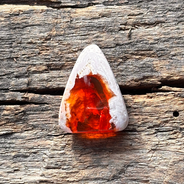Orange with a Purpose Mexican Cantera Opal Amulet - Sheila Marie Opals