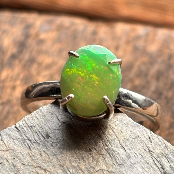 Green to the Max Ethiopian Opal Ring