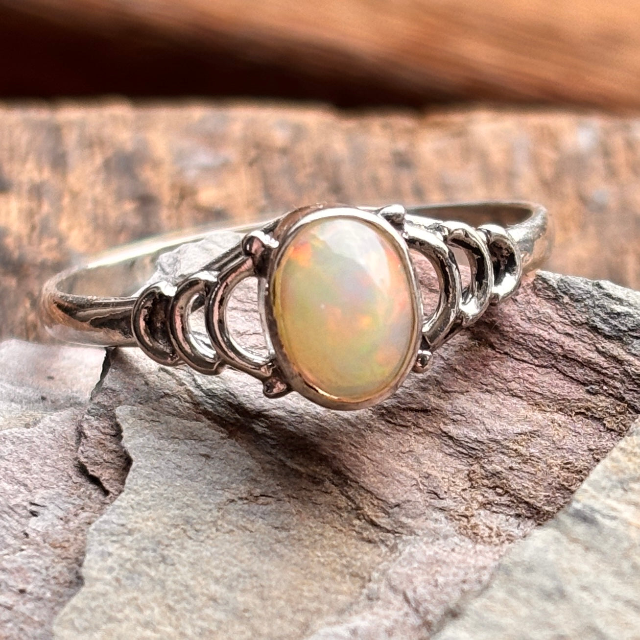 Cloud 9 Ethiopian Opal Ring - Sheila Marie Opals